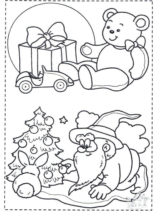 Disegno da colorare - Natale 1 - Disegni da colorare Natale