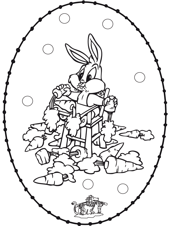Disegno da ricamare ' coniglio - Personaggi di fumetto