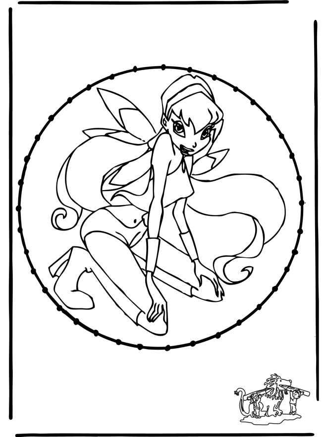 Disegno da ricamare ' Winx 1 - Personaggi di fumetto