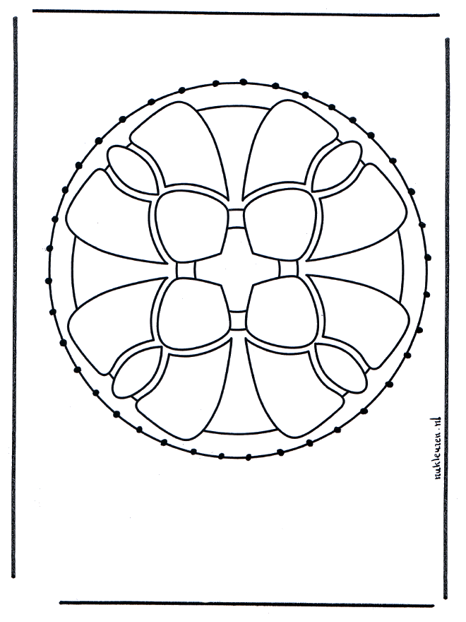 Disegno da ricamare 42 - Mandala