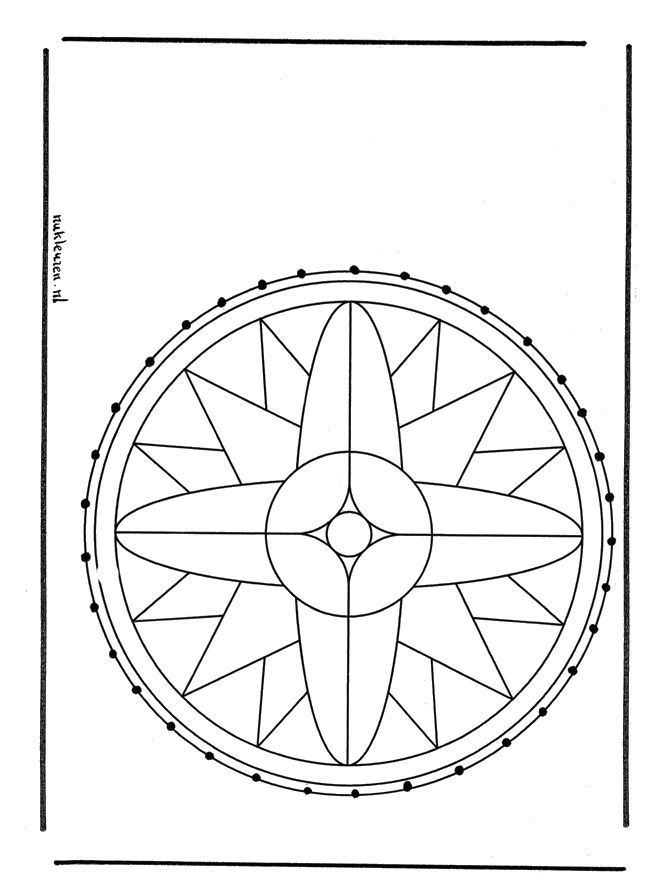 Disegno da ricamare 45 - Mandala