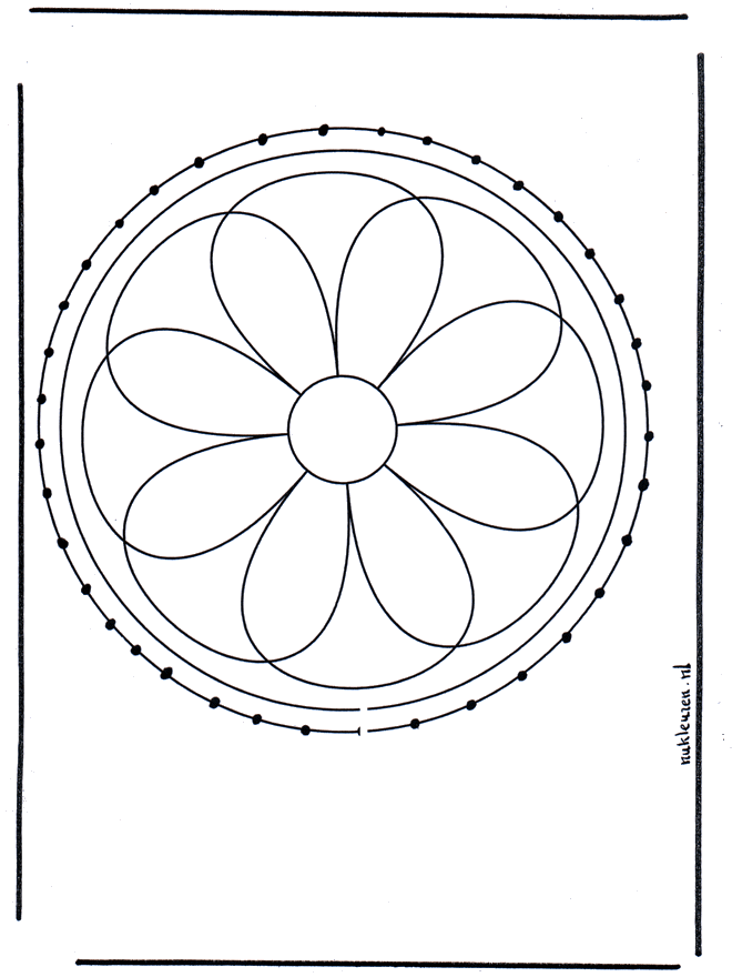 Disegno da ricamare 46 - Mandala