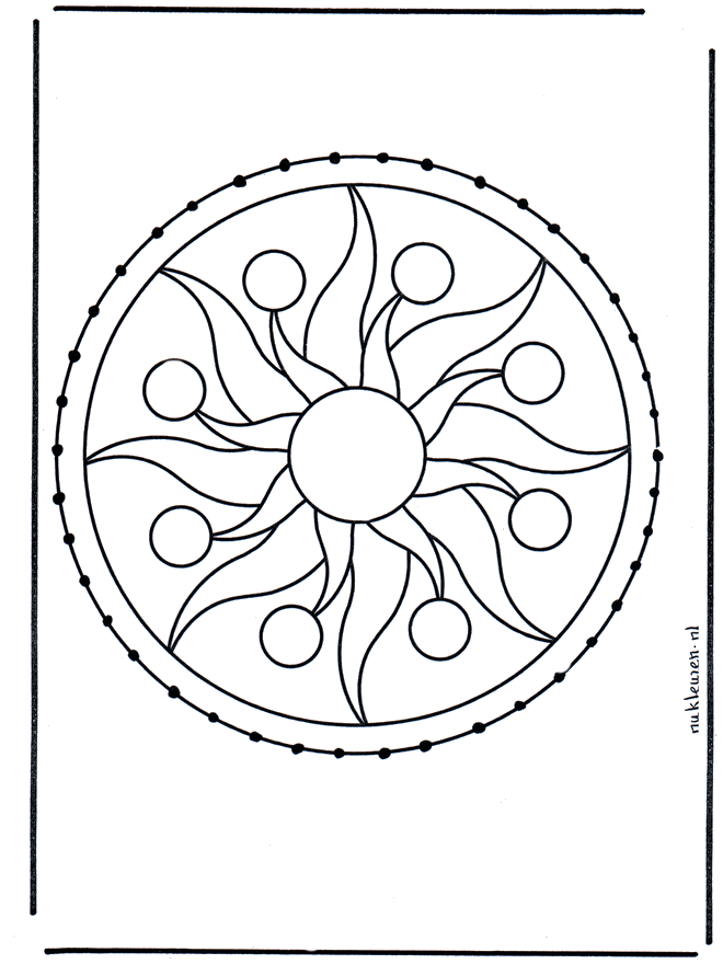 Disegno da ricamare 60 - Mandala