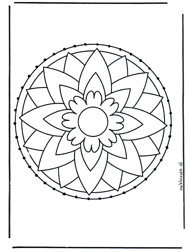 Disegno da ricamare 61 - Mandala
