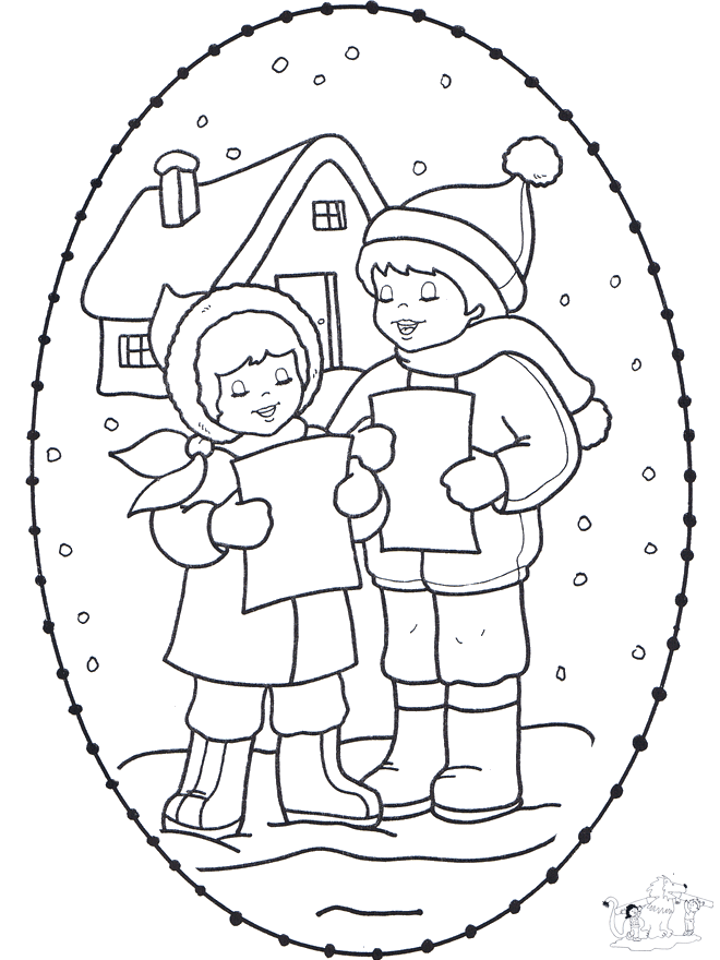 Disegno da ricamare Natale 16 - Disegni da ricamare Natale