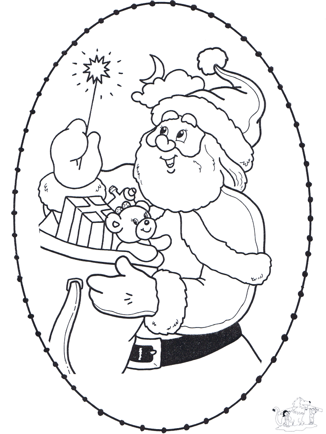 Disegno da ricamare Natale 22 - Disegni da ricamare Natale