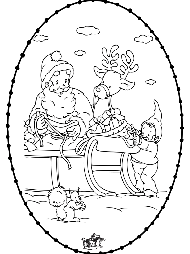 Disegno da ricamare Natale 24 - Disegni da ricamare Natale