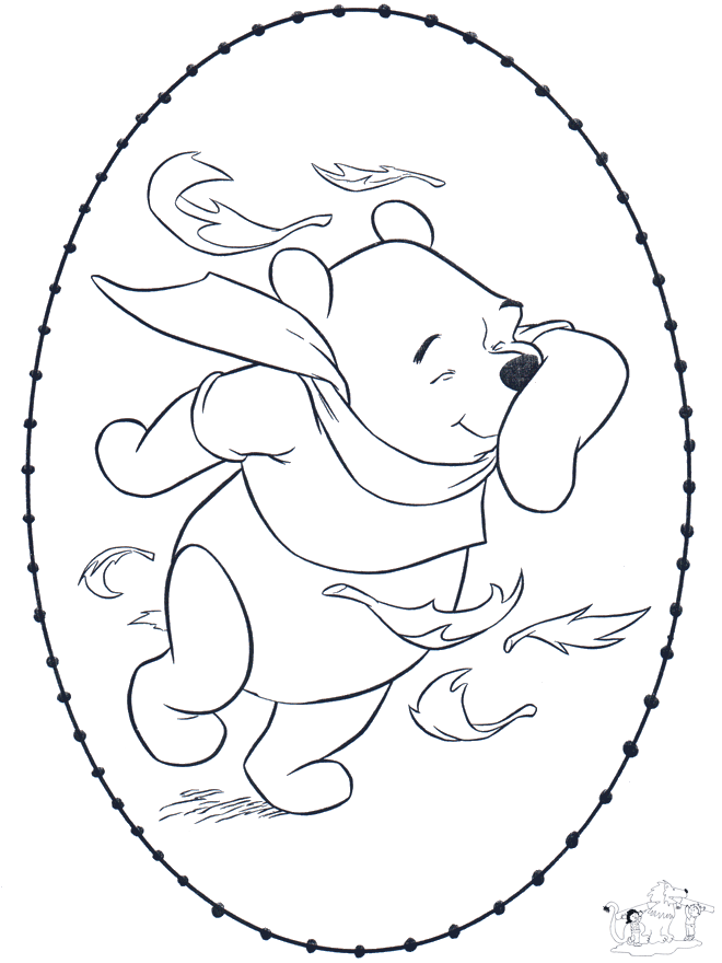 Disegno da ricamare Pooh 1 - Personaggi di fumetto