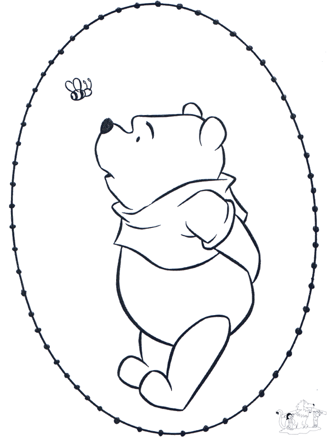 Disegno da ricamare Pooh 2 - Personaggi di fumetto