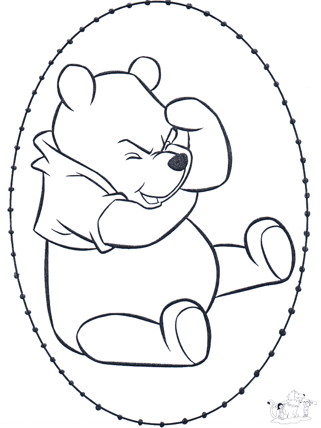 Disegno da ricamare - Winnie the Pooh 1 - Personaggi di fumetto
