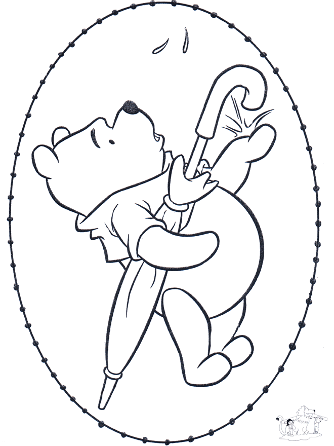 Disegno da ricamare - Winnie the Pooh 2 - Personaggi di fumetto