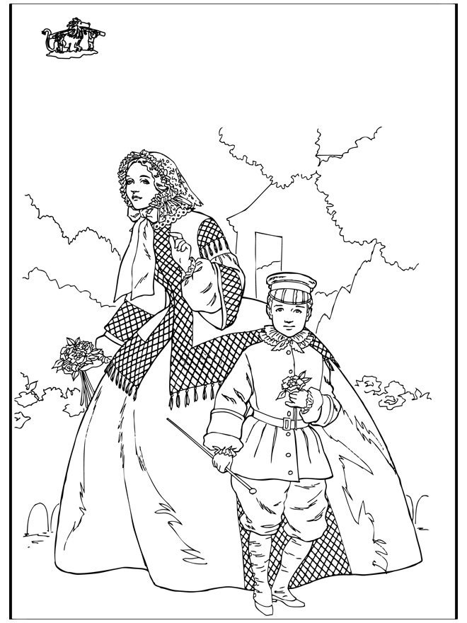 Donna e bambino - Medioevo