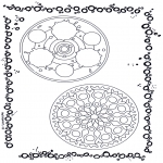 Disegni da colorare Mandala - Doppio mandala 9