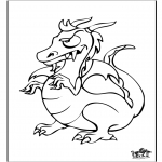 Disegni da colorare Animali - Drago 6