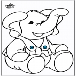 Disegni da colorare Animali - Elefante 10