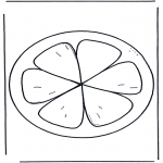 Disegni da colorare Vari temi - Fetta darancia