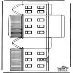 Lavori manuali - Figurina da ritagliare Casa 1