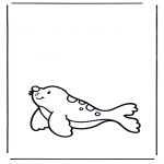 Disegni da colorare Animali - Foca 1