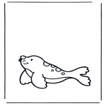 Disegni da colorare Animali - Foca 1