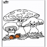 Disegni da colorare Vari temi - Fungi 1