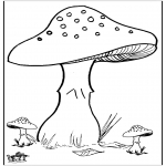 Disegni da colorare Vari temi - Fungi 3