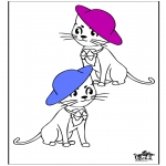 Disegni da colorare Animali - Gatto 2