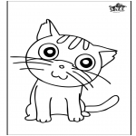 Disegni da colorare Animali - Gatto 4