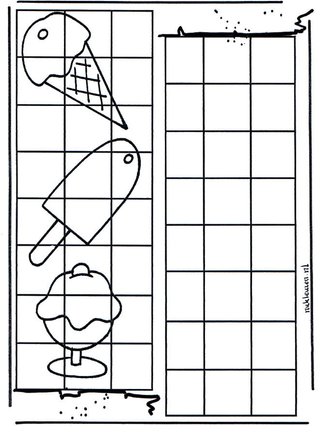 Gelati - Disegni da ricopiare