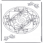 Disegni da colorare Mandala - Geomandala 9