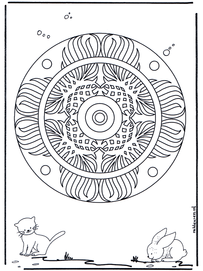 Geomandala animali 3 - Mandala animali