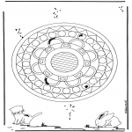 Disegni da colorare Mandala - Geomandala animali