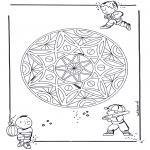 Disegni da colorare Mandala - Geomandala bambini 3