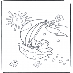 Disegni per i piccini - Gli orsetti del cuore 2