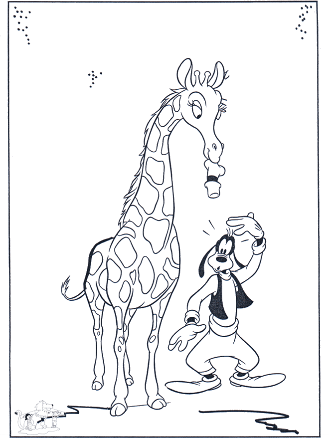 Goofy e la giraffa - Disney