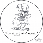 Disegni da colorare Temi - Grazie mamma