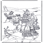 Disegni biblici da colorare - I santi magi 1