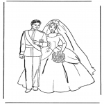 Disegni da colorare Temi - Il matrimonio 1