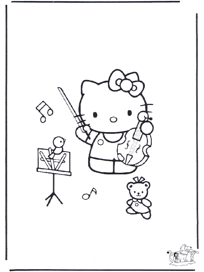 Kitty con violoncino - Musica