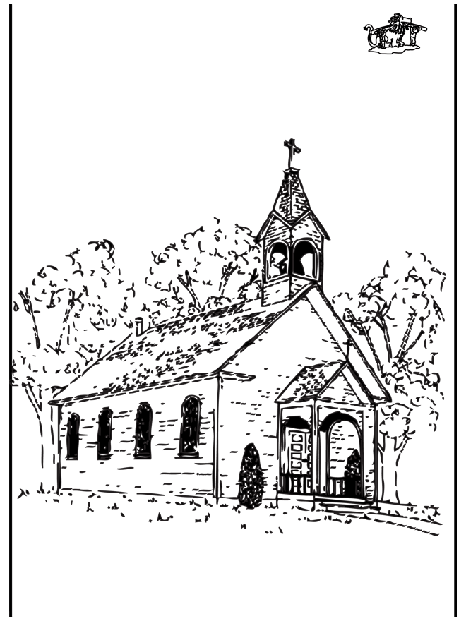 La chiesa 2 - Altri disegni da colorare
