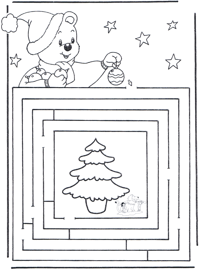 Labirinto di Natale 3 - Lavori manuali Natale