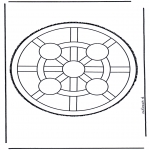 Disegni da bucherellare - Mandala 4