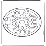 Disegni da bucherellare - Mandala 5