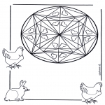 Disegni da colorare Mandala - Mandala - animali 3