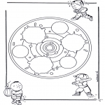 Disegni da colorare Mandala - Mandala bambini 24