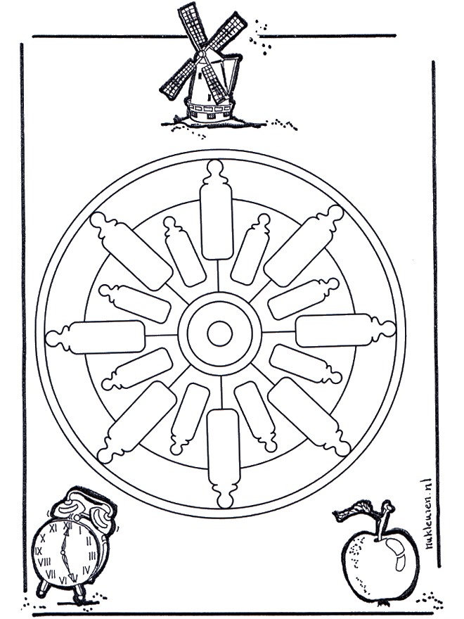 Mandala bottiglie - Mandala bambini