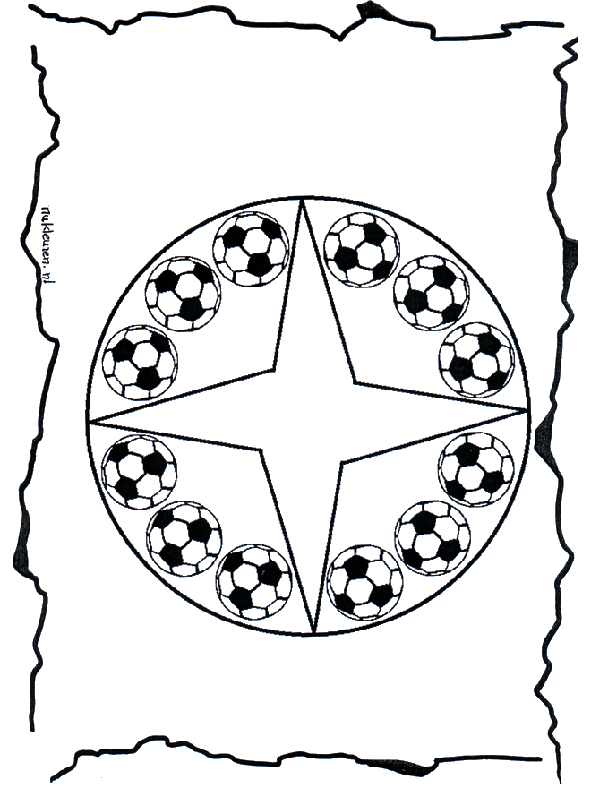 Mandala calcio - Mandala bambini
