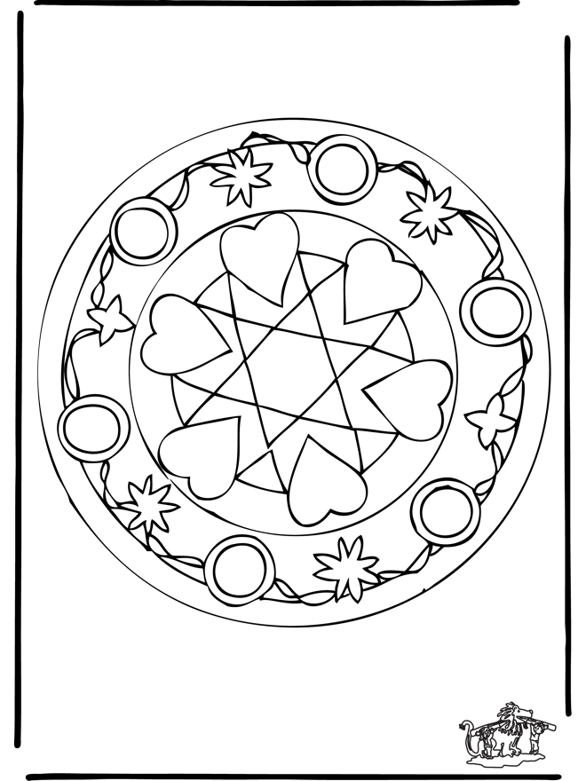 Mandala cuori 5 - Mandala cuori