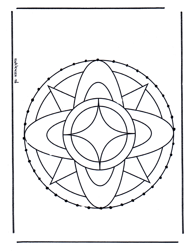 Mandala da ricamare 7 - Mandala