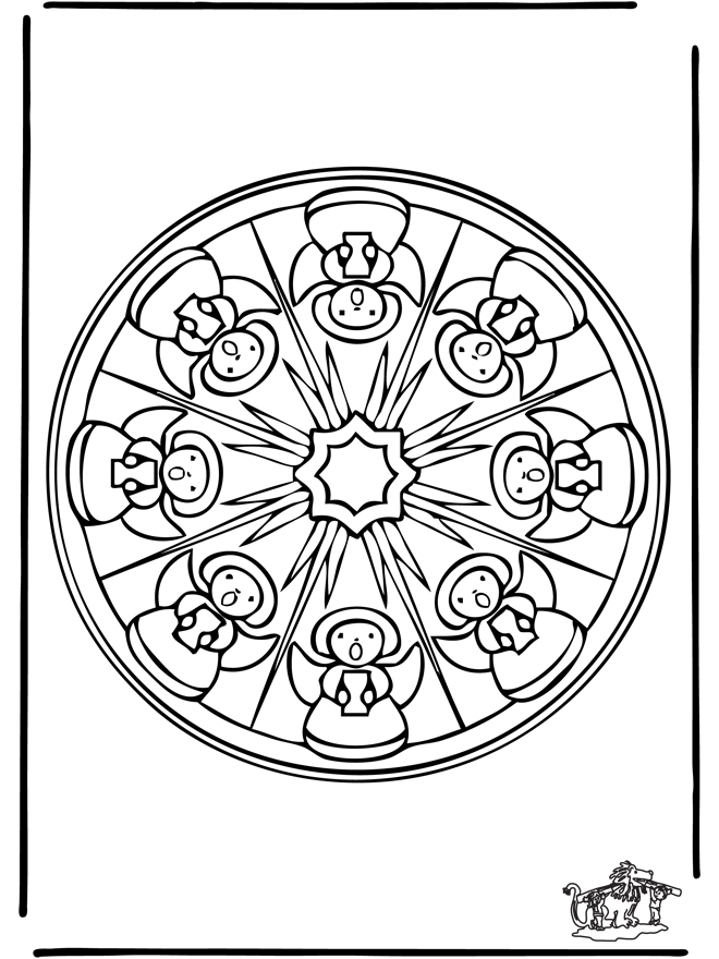 Mandala di Natale 10 - Disegni da colorare Natale