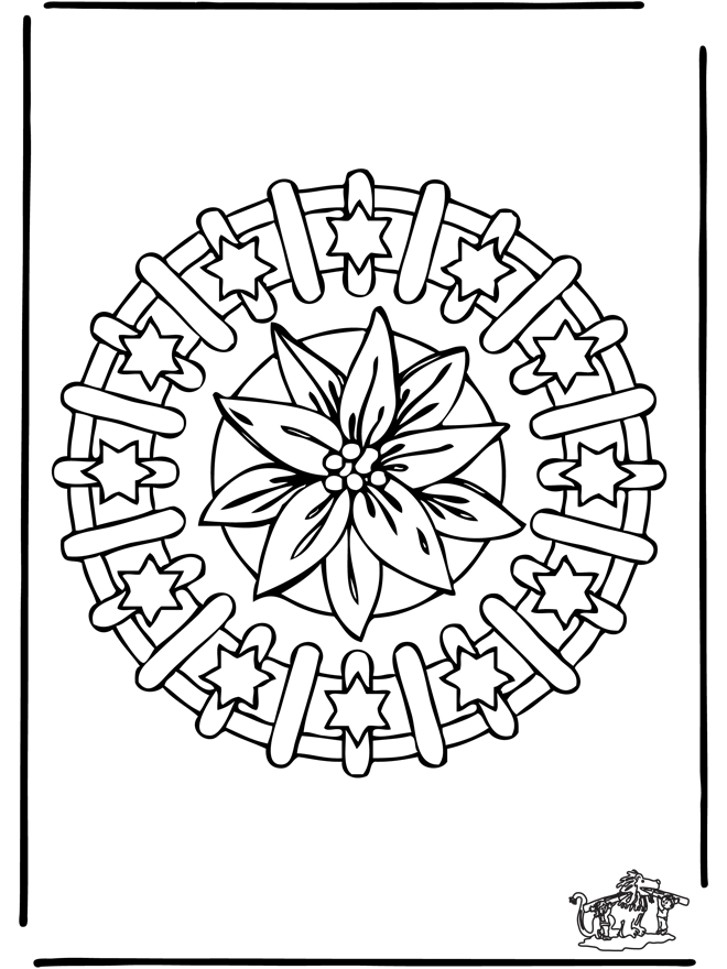 Mandala Di Natale 8 Disegni Da Colorare Natale